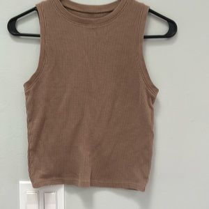 Brown tank top